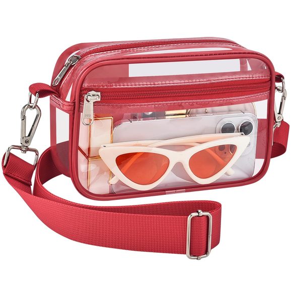 Clear Bag Stadium Events Clear Purse With Removable Strap Transparent :D - Picture 1 of 7